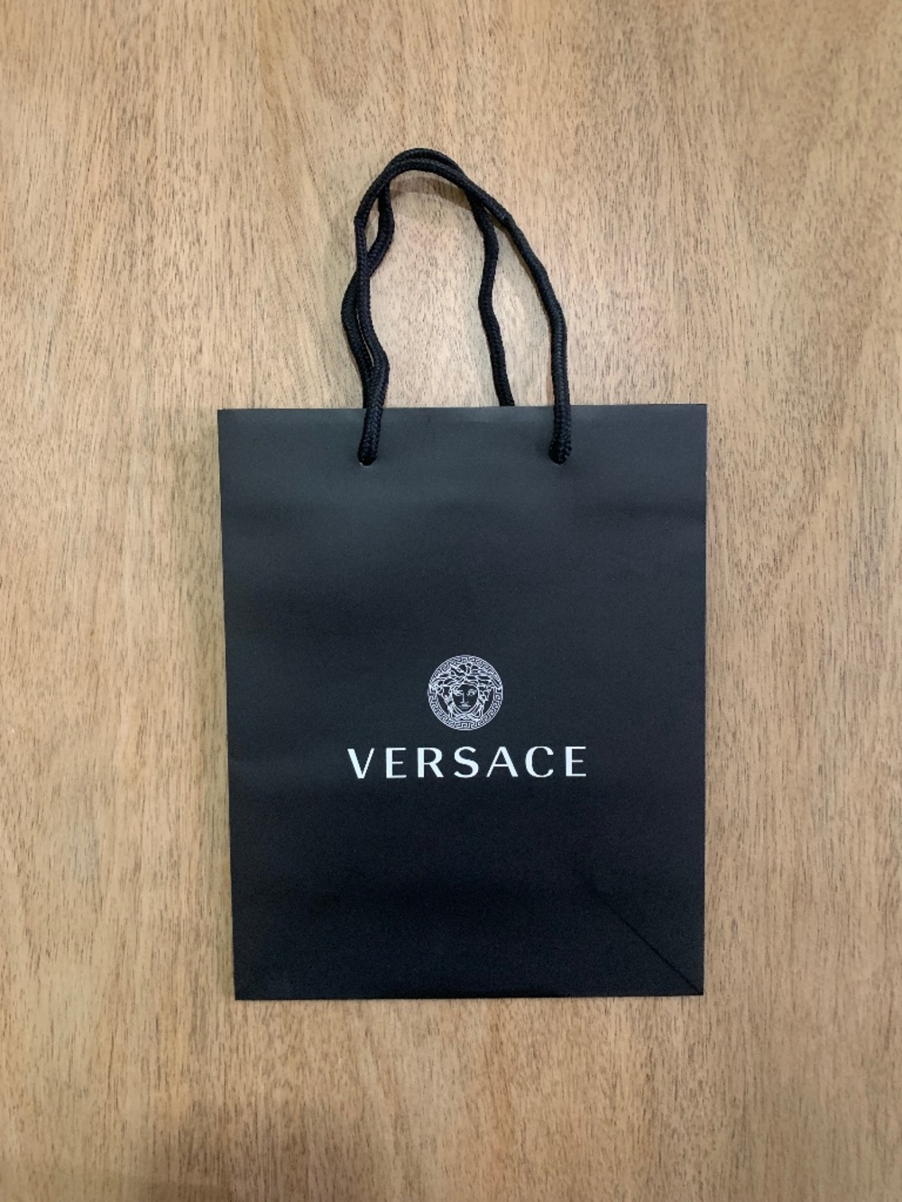 Brand new Small Versace Black Shopping Bag Gift bag